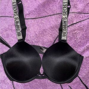 Victoria Secret - Black Beaded Strap Bra